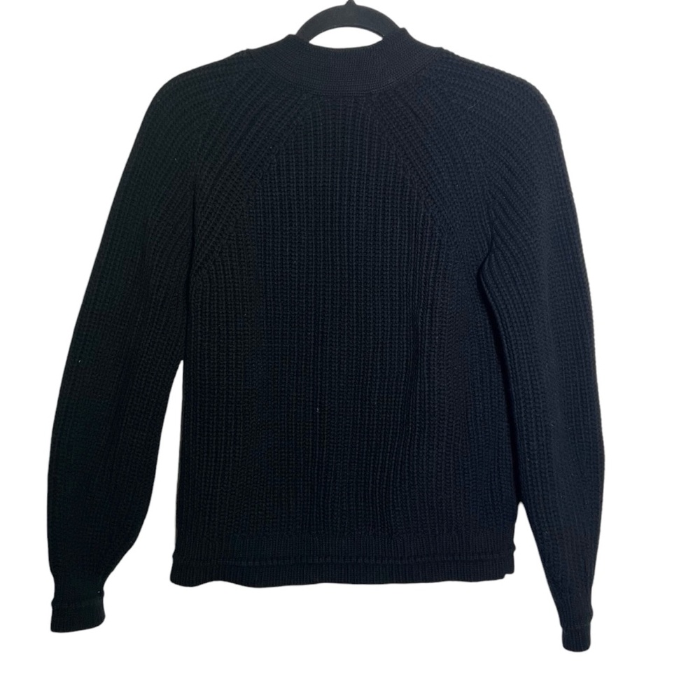 Everlane Black The Texture Cotton Chunky Rib Knit Cardigan Small - Picture 2 of 8